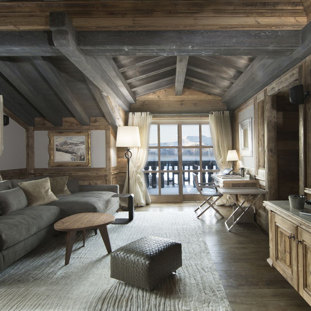 Wave rug in chalet